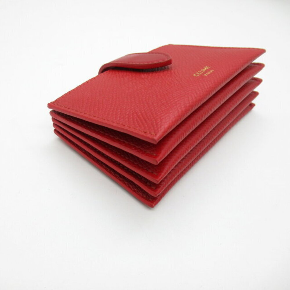 Celine Wallet Accessories Calfskin Leather Red Accessory Holder - Picture 3 of 8